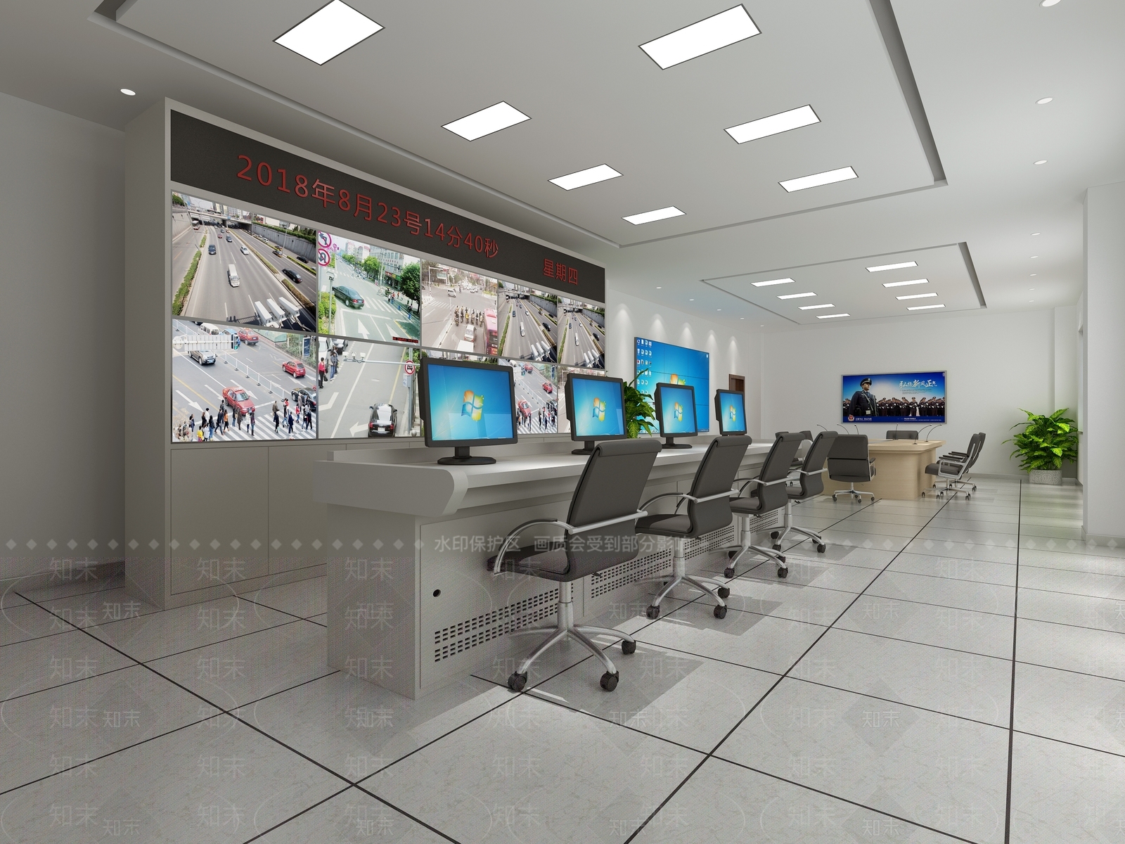现代监控室3D模型下载【ID:533163700】