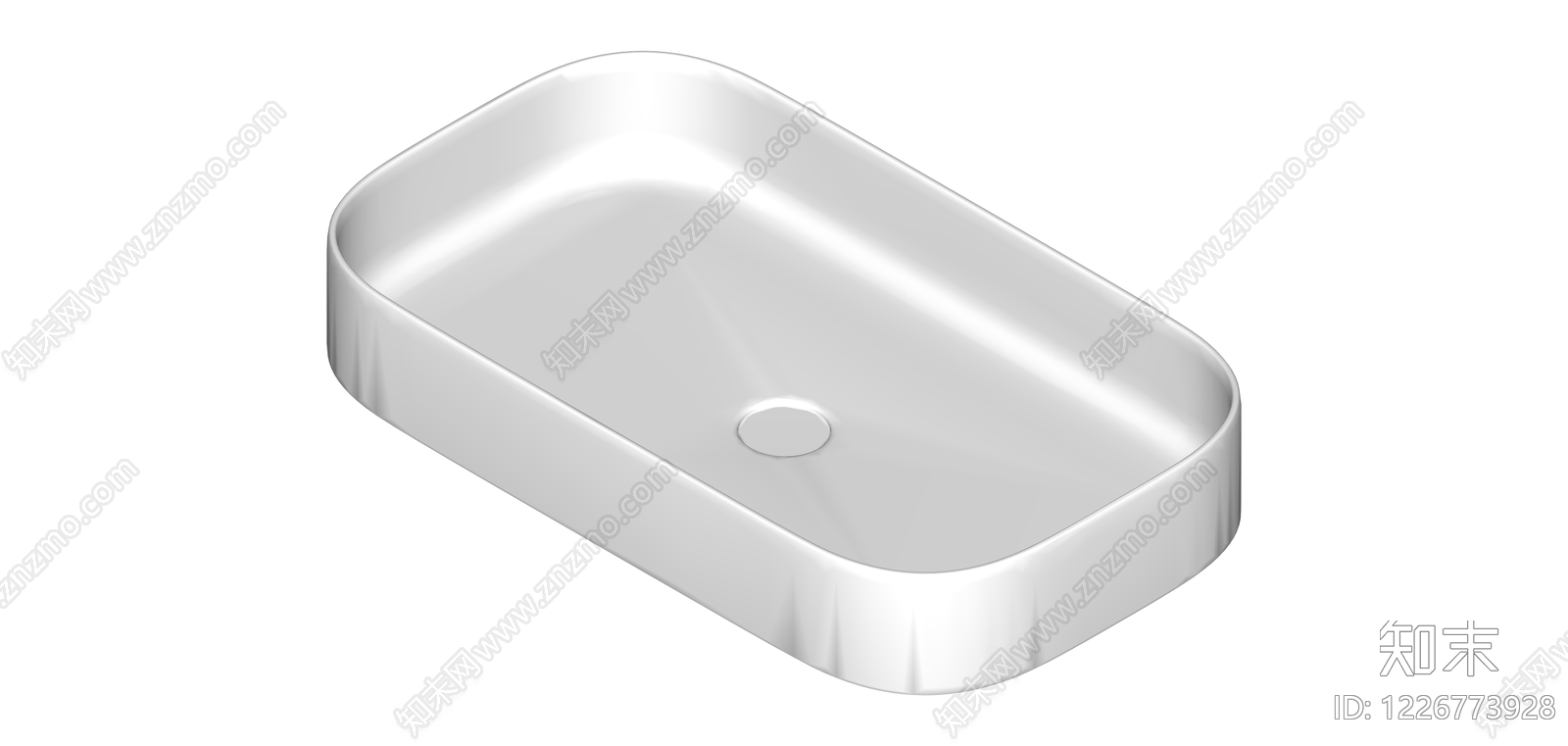 金属矩形皂碟SU模型下载【ID:1226773928】
