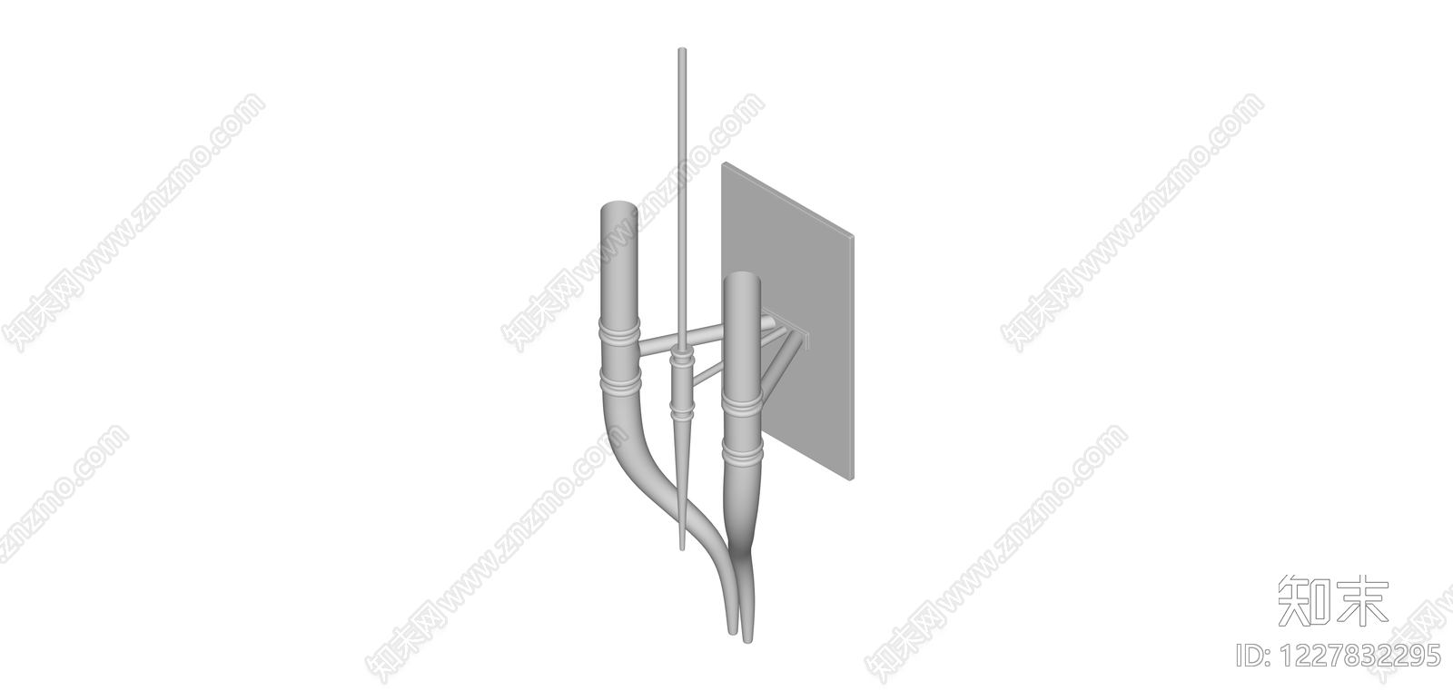壁灯灯具模型SU模型下载【ID:1227832295】
