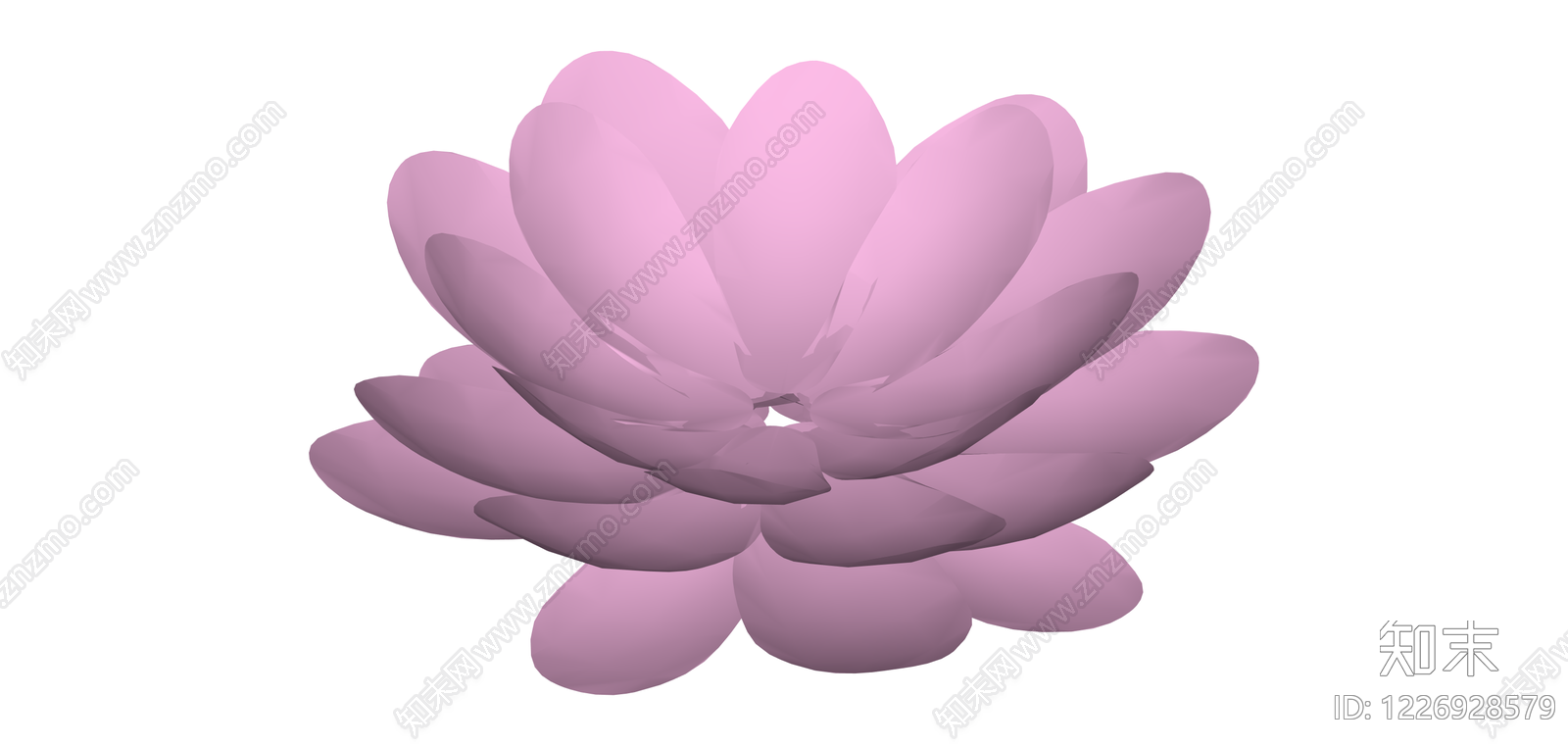 粉色花卉模型SU模型下载【ID:1226928579】