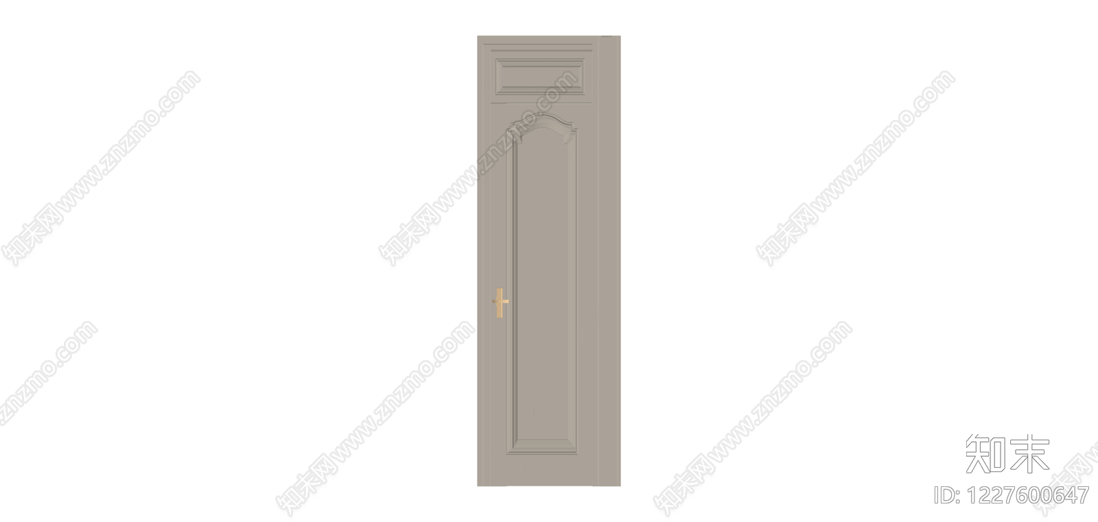 欧式灰色室内门SU模型下载【ID:1227600647】