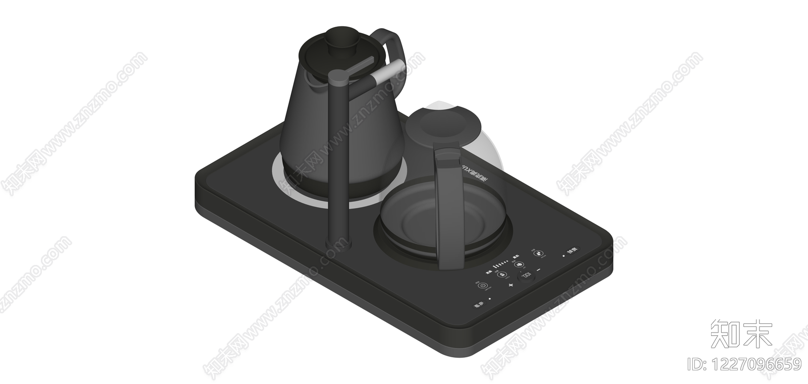 电茶炉组合套装SU模型下载【ID:1227096659】