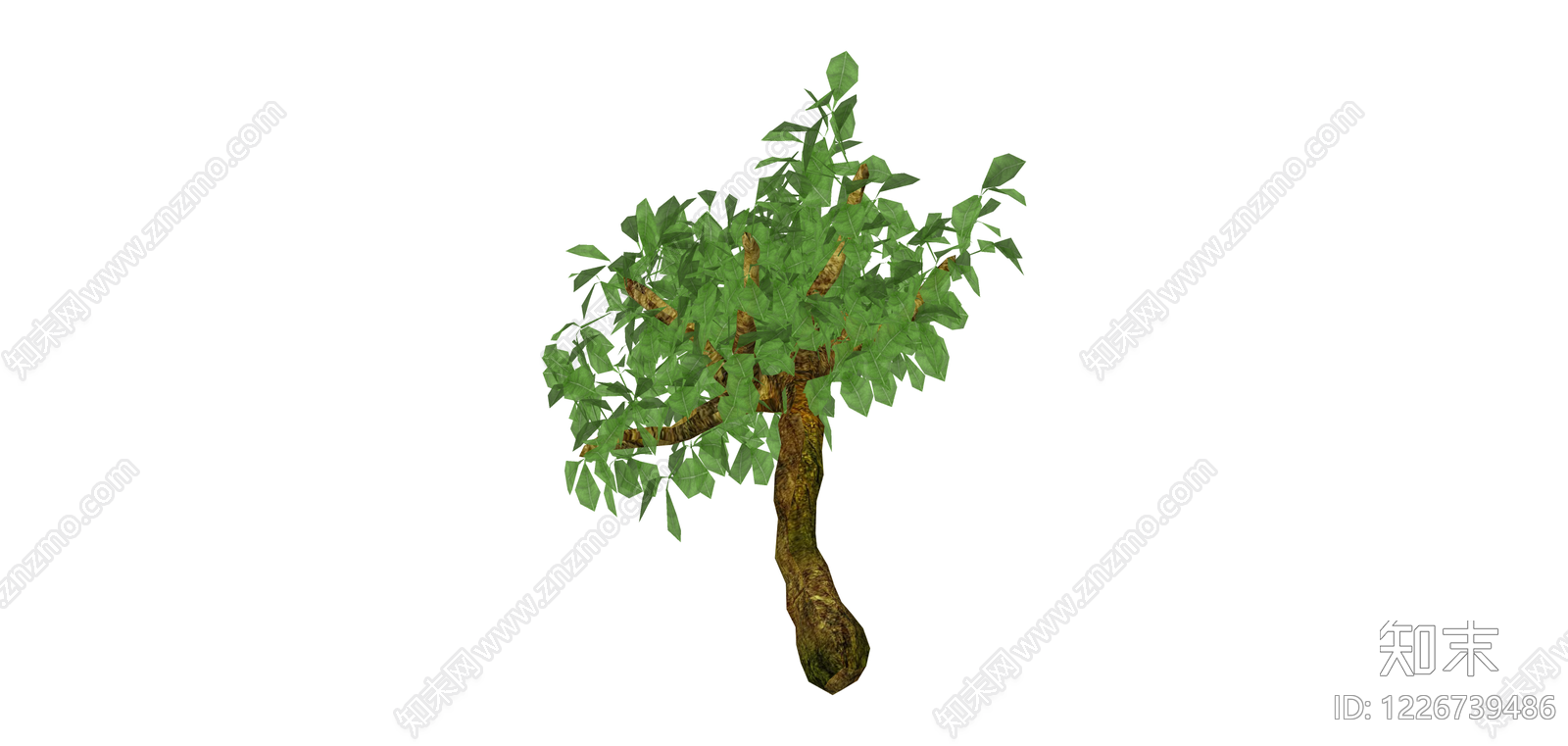 带盆景观树SU模型下载【ID:1226739486】