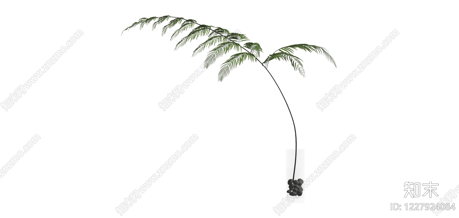 带盆绿植盆栽SU模型下载【ID:1227924084】
