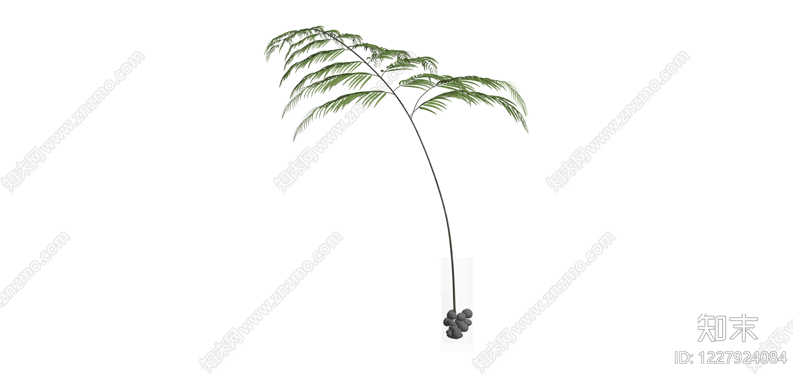 带盆绿植盆栽SU模型下载【ID:1227924084】