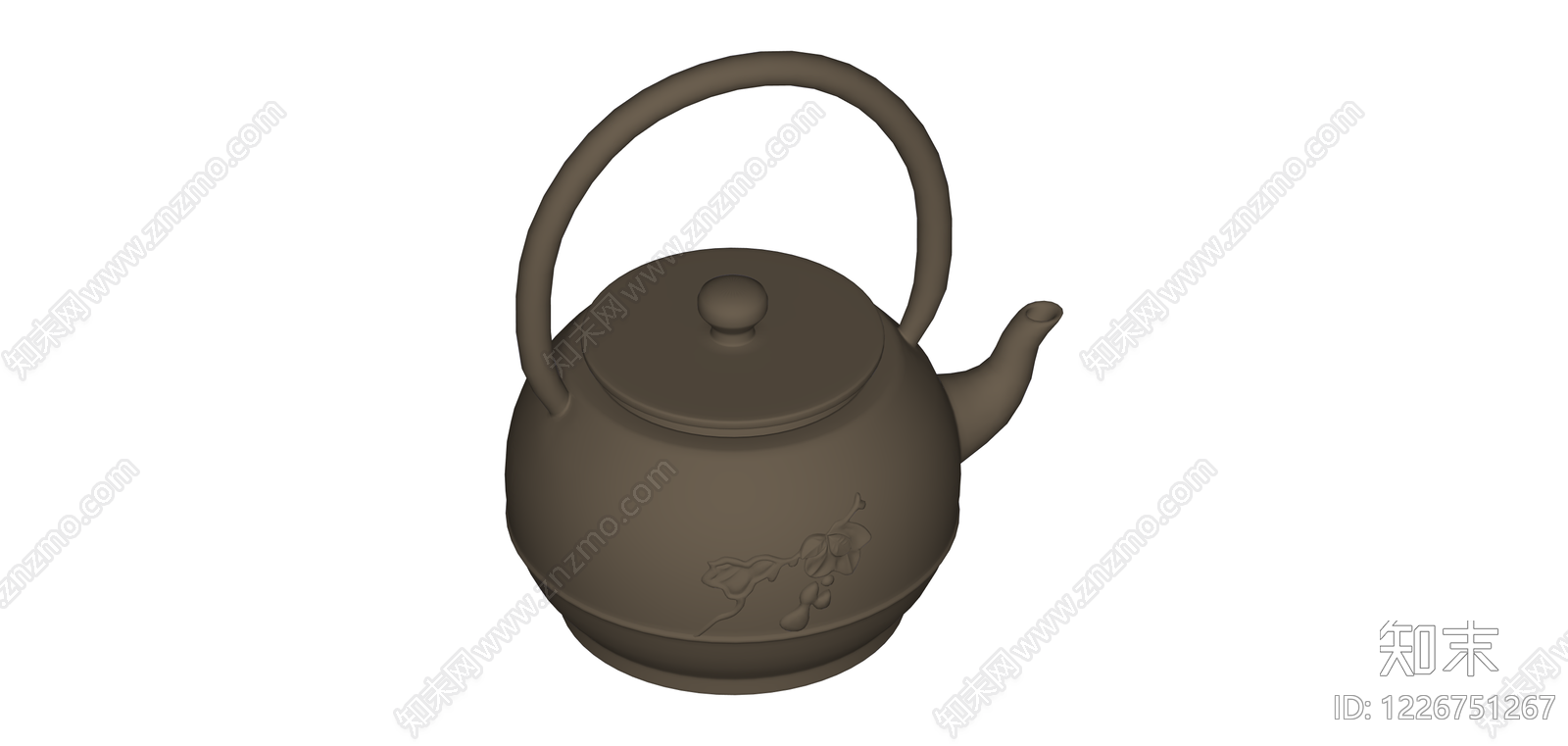提梁壶造型器皿SU模型下载【ID:1226751267】