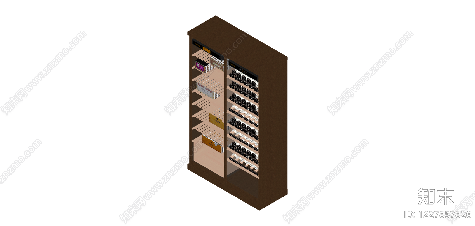 双门红酒展示柜SU模型下载【ID:1227857826】