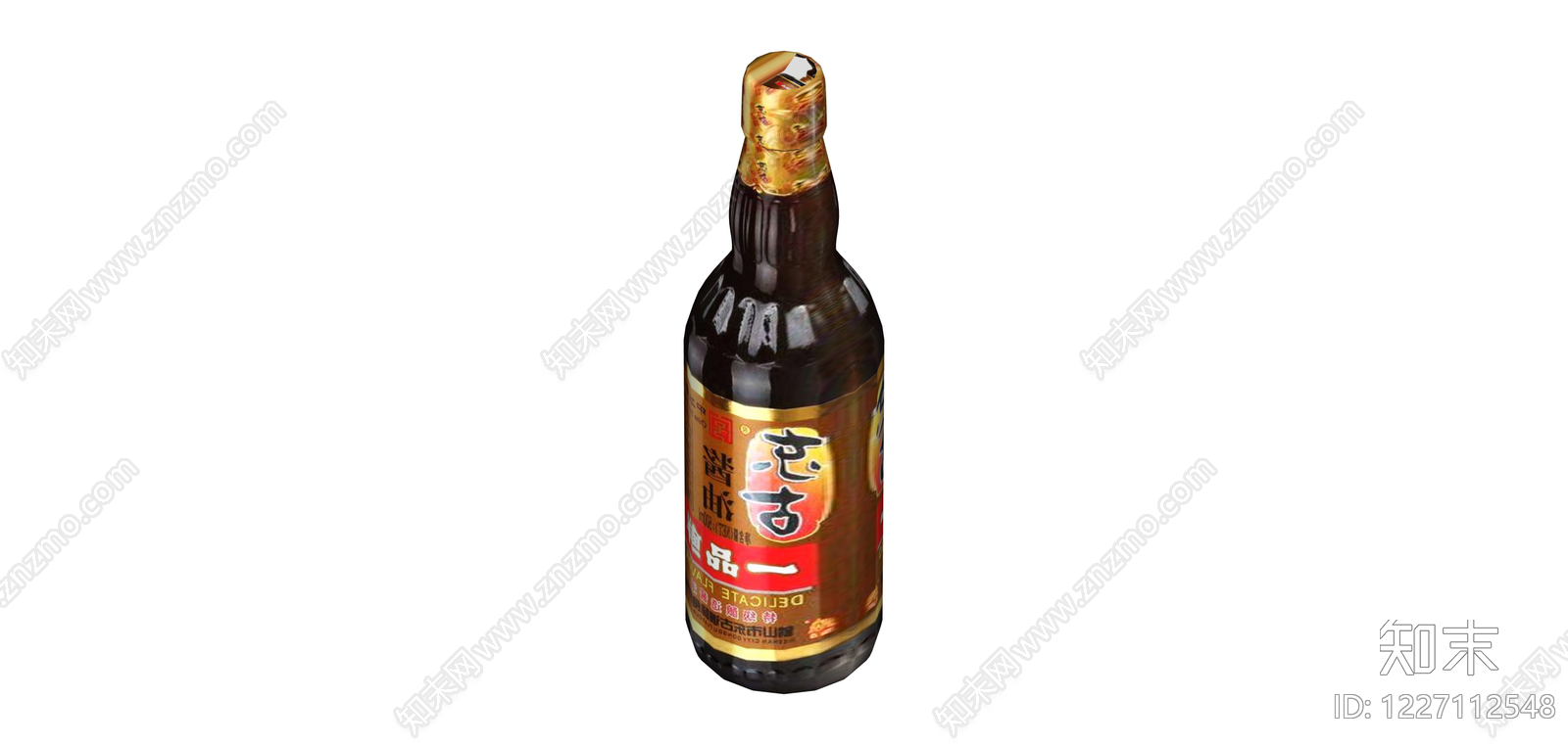酱油瓶（带盖标签）SU模型下载【ID:1227112548】