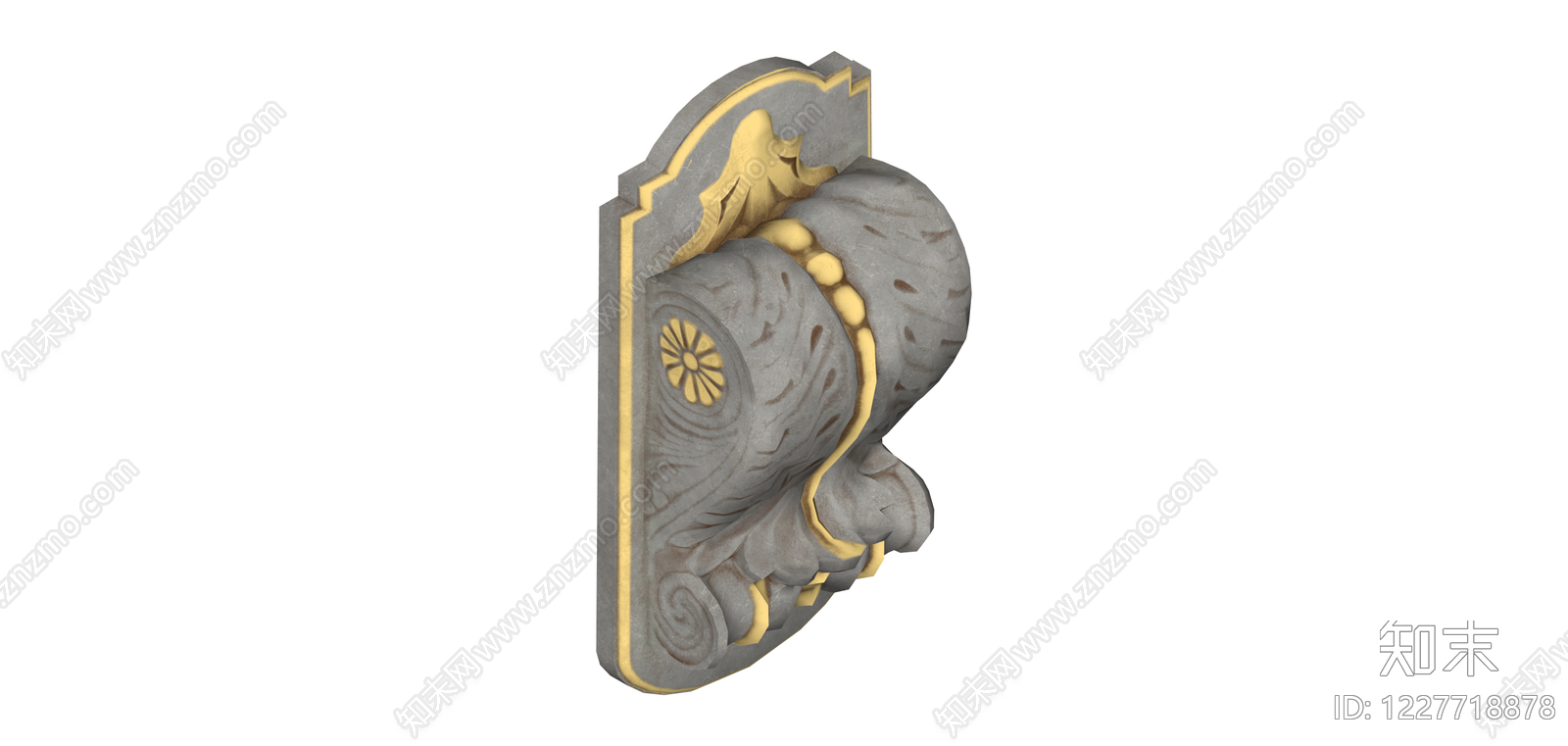 欧式石膏壁灯SU模型下载【ID:1227718878】