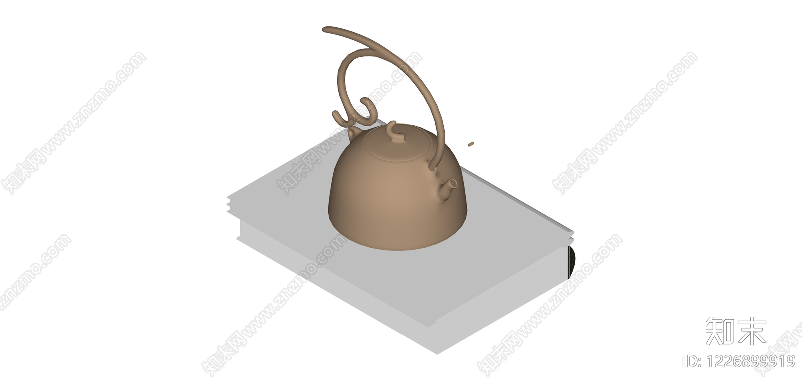复古提梁茶壶SU模型下载【ID:1226899919】