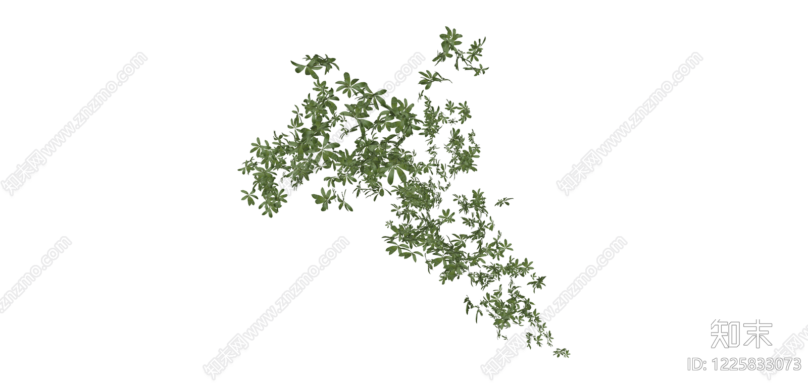 绿色枝叶灌木SU模型下载【ID:1225833073】