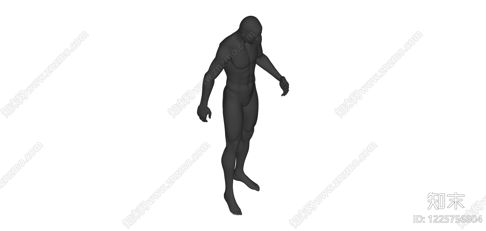 裸体男性3D模型SU模型下载【ID:1225756604】