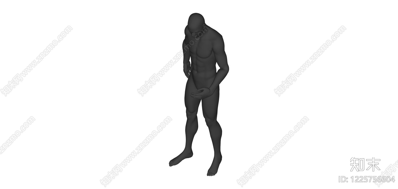 裸体男性3D模型SU模型下载【ID:1225756604】