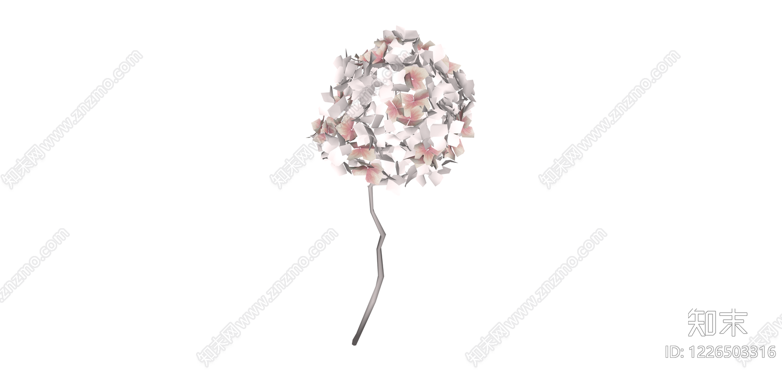 单支花艺模型SU模型下载【ID:1226503316】