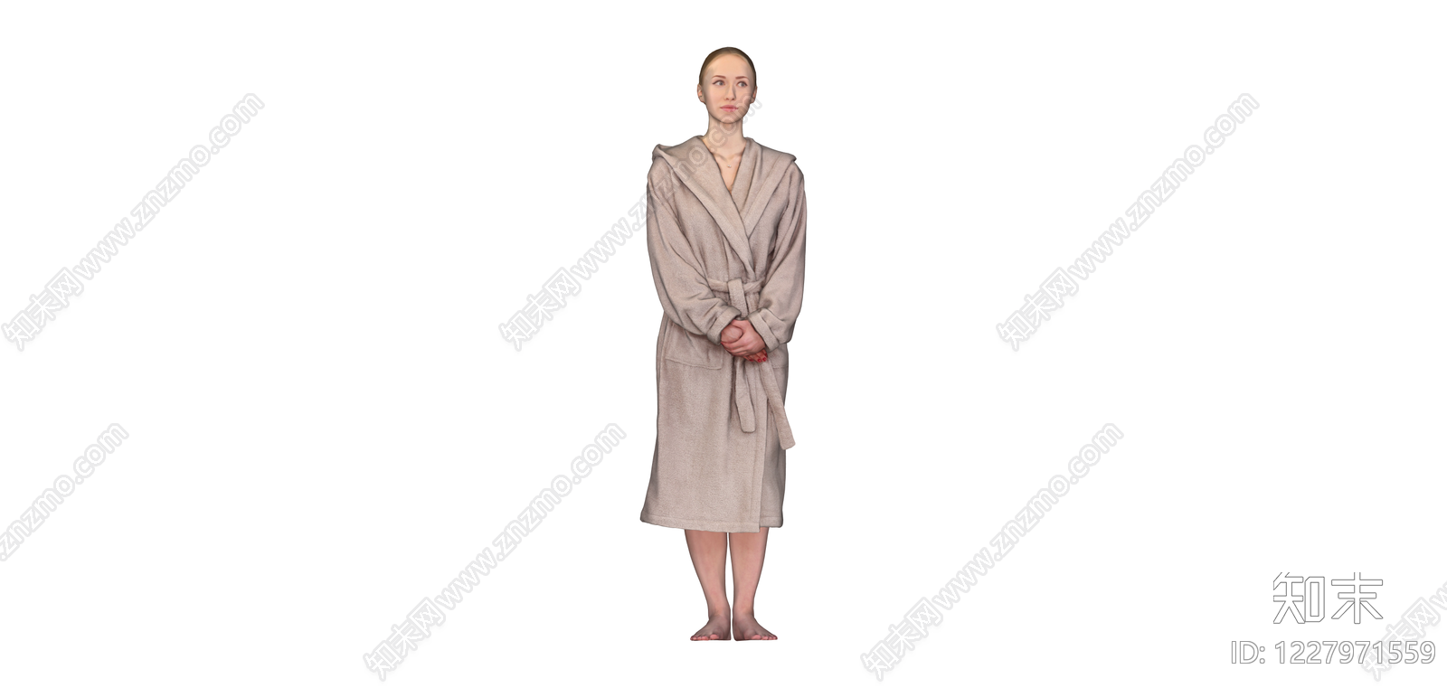 女性人物全身模型SU模型下载【ID:1227971559】