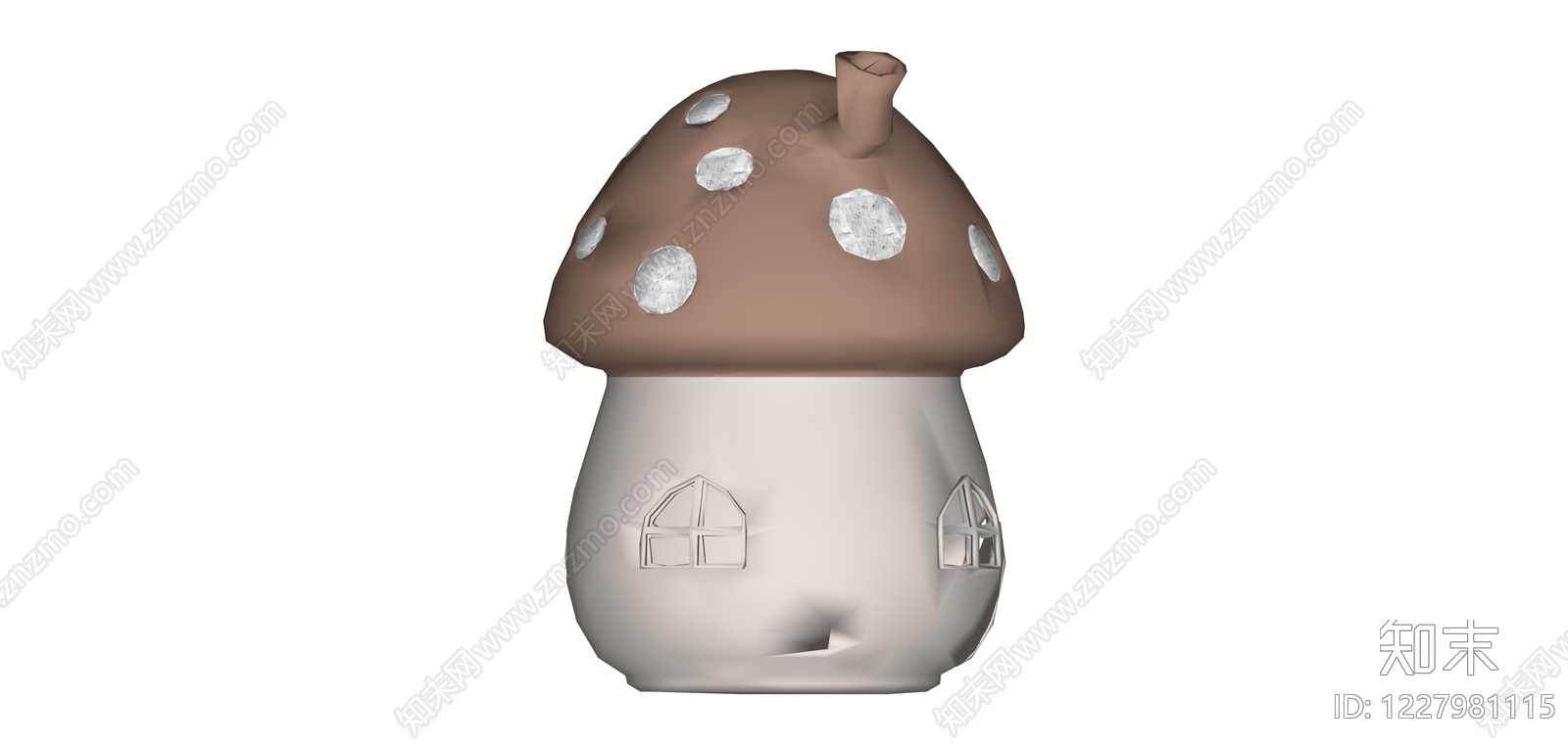蘑菇造型童话小屋SU模型下载【ID:1227981115】