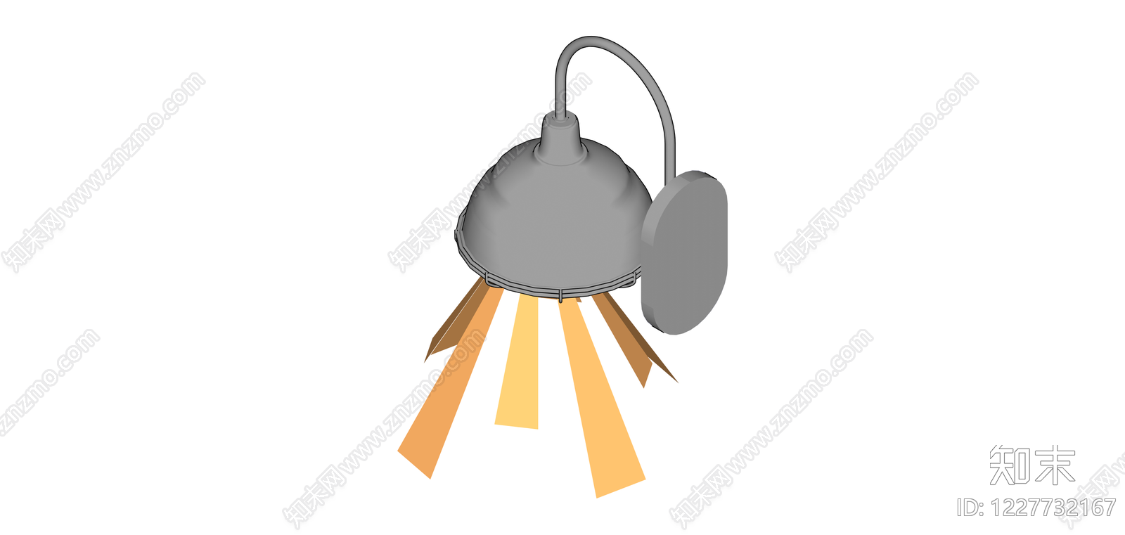 工业风壁灯组件SU模型下载【ID:1227732167】