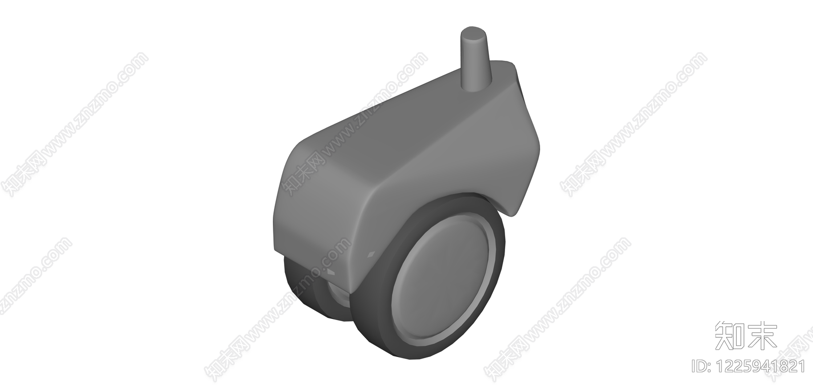 灰色万向轮组件SU模型下载【ID:1225941821】