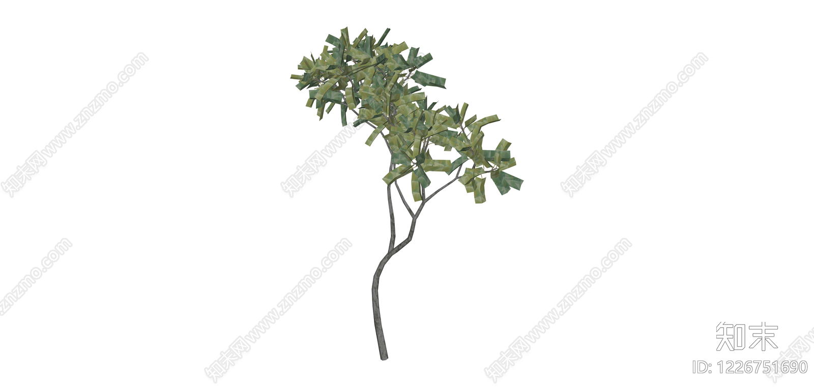 完整景观树木模型SU模型下载【ID:1226751690】