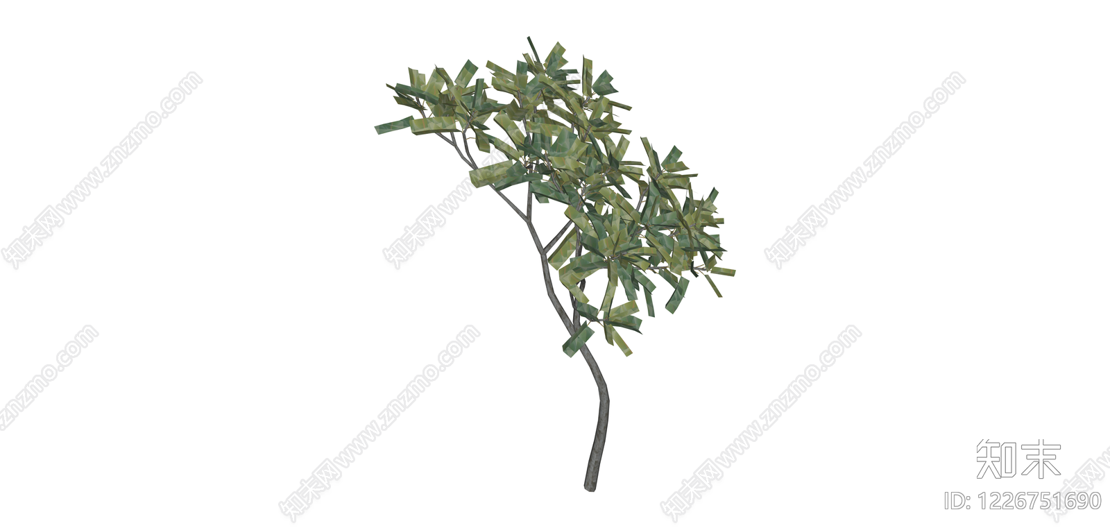 完整景观树木模型SU模型下载【ID:1226751690】
