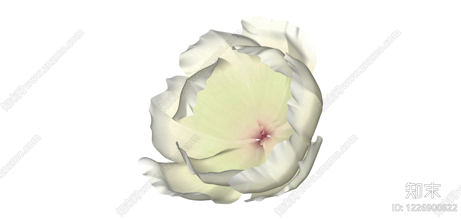 白色花艺模型SU模型下载【ID:1226900622】