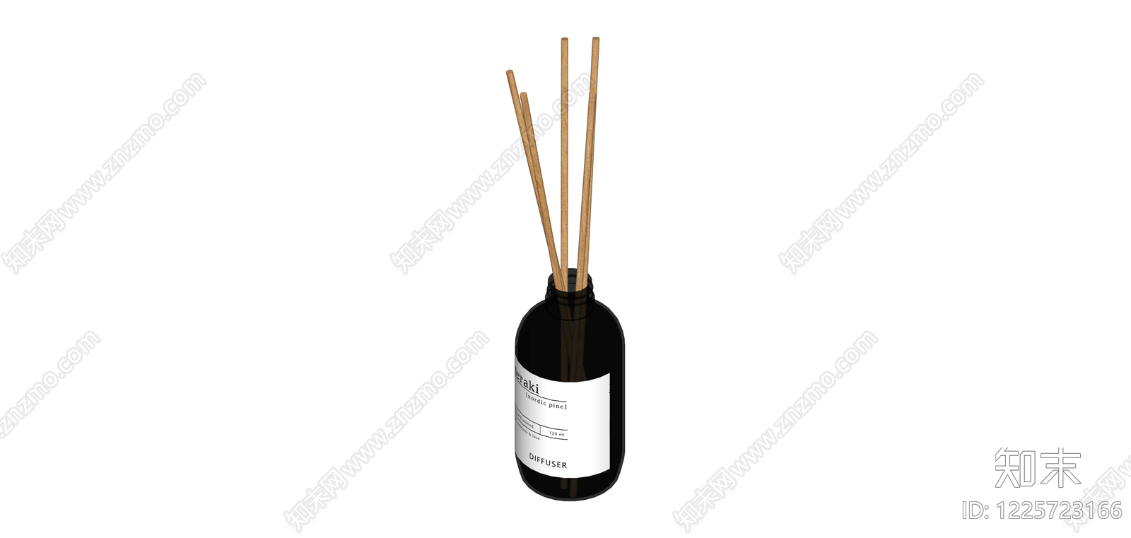 黑色玻璃香薰扩散器SU模型下载【ID:1225723166】
