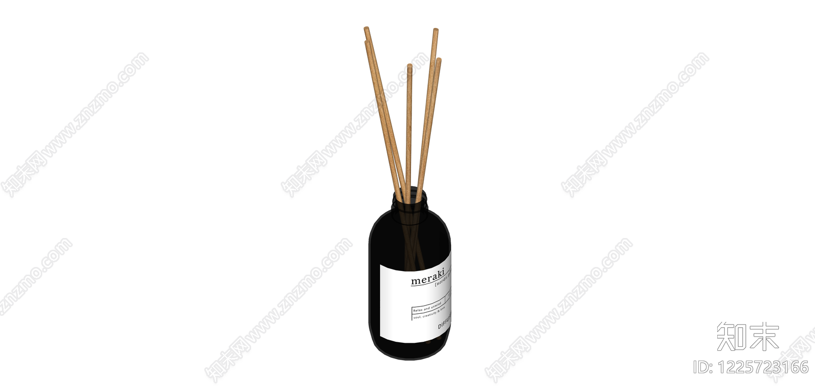 黑色玻璃香薰扩散器SU模型下载【ID:1225723166】