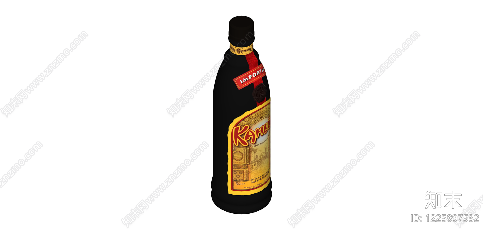 Kahlua咖啡利口酒模型SU模型下载【ID:1225897532】