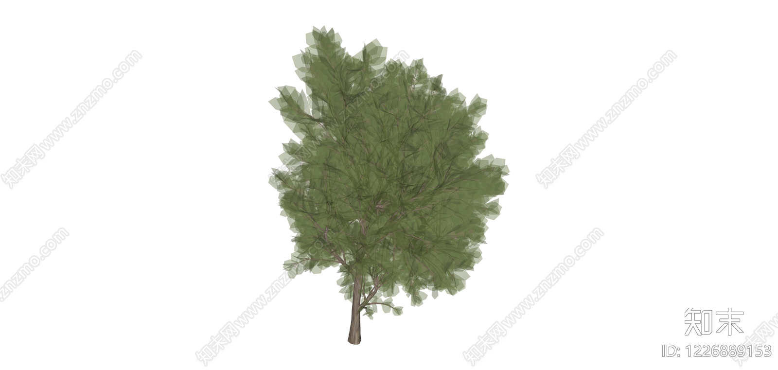 独立乔木模型SU模型下载【ID:1226889153】