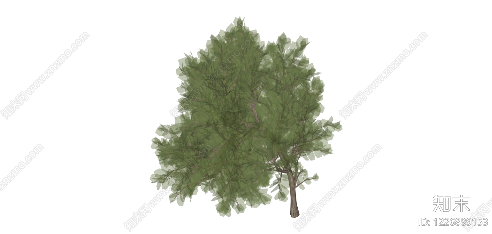 独立乔木模型SU模型下载【ID:1226889153】
