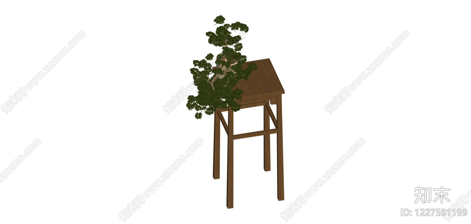 盆栽松树盆景SU模型下载【ID:1227591199】