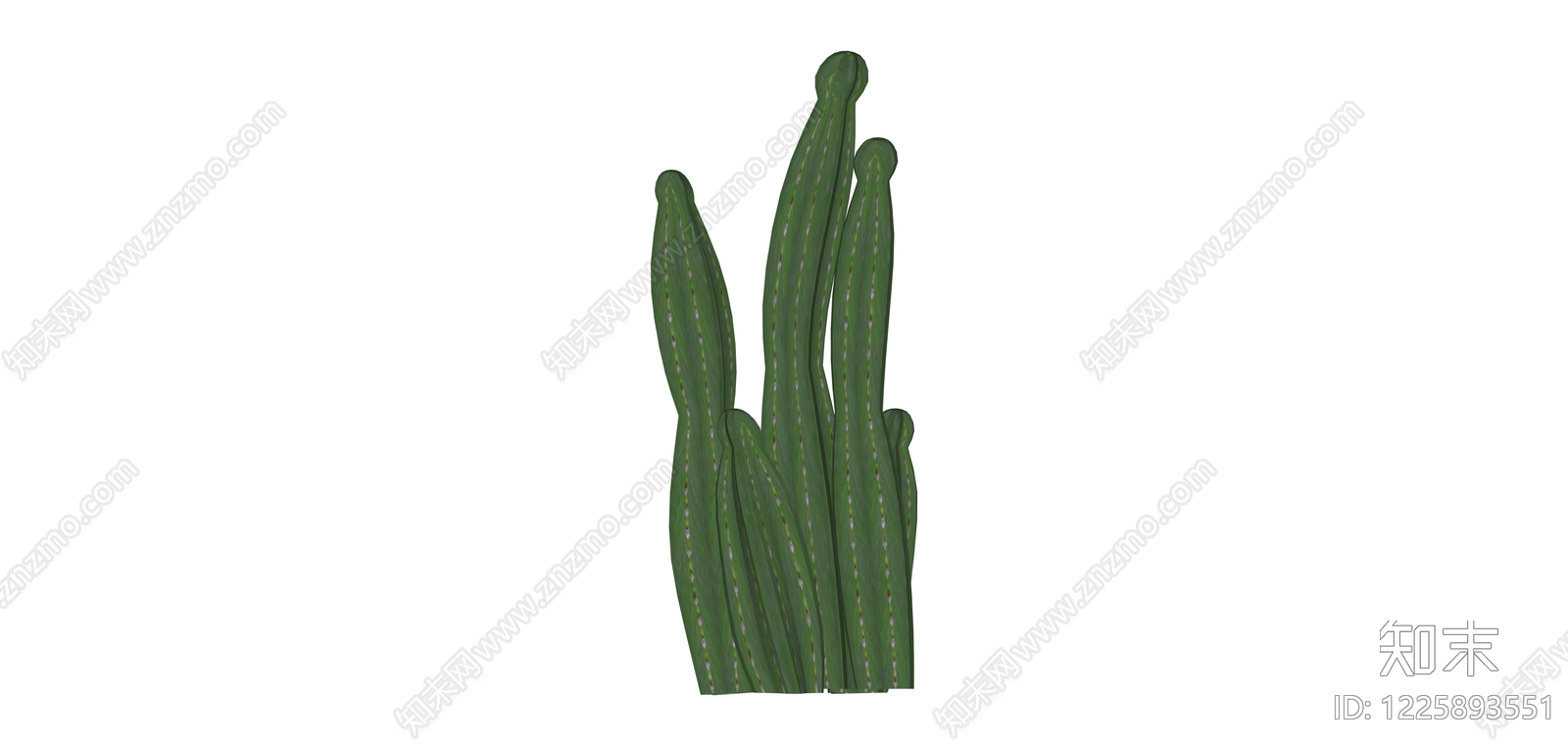 仙人掌绿植组SU模型下载【ID:1225893551】