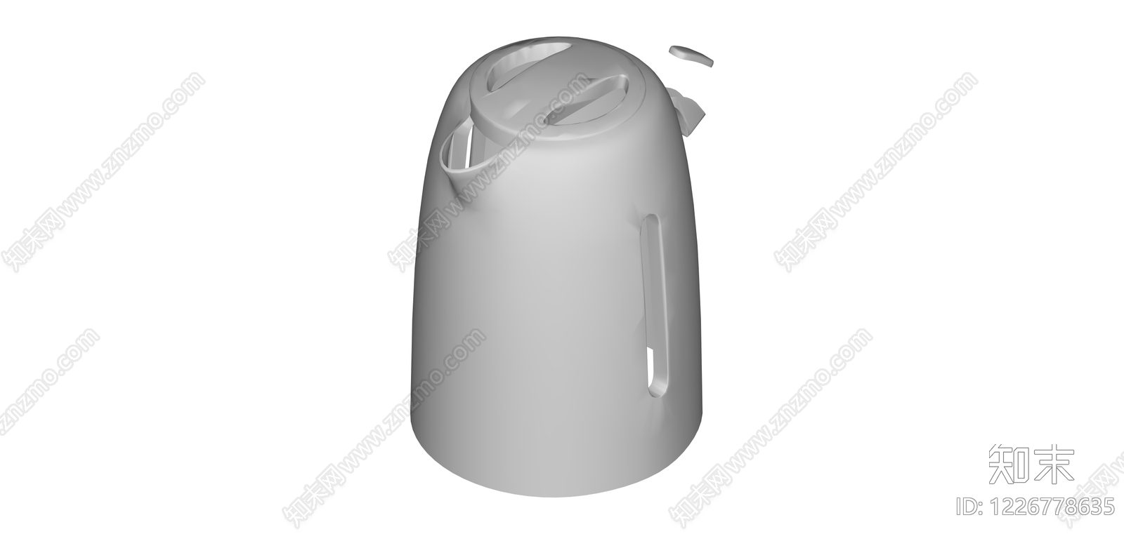 电热水壶白模SU模型下载【ID:1226778635】