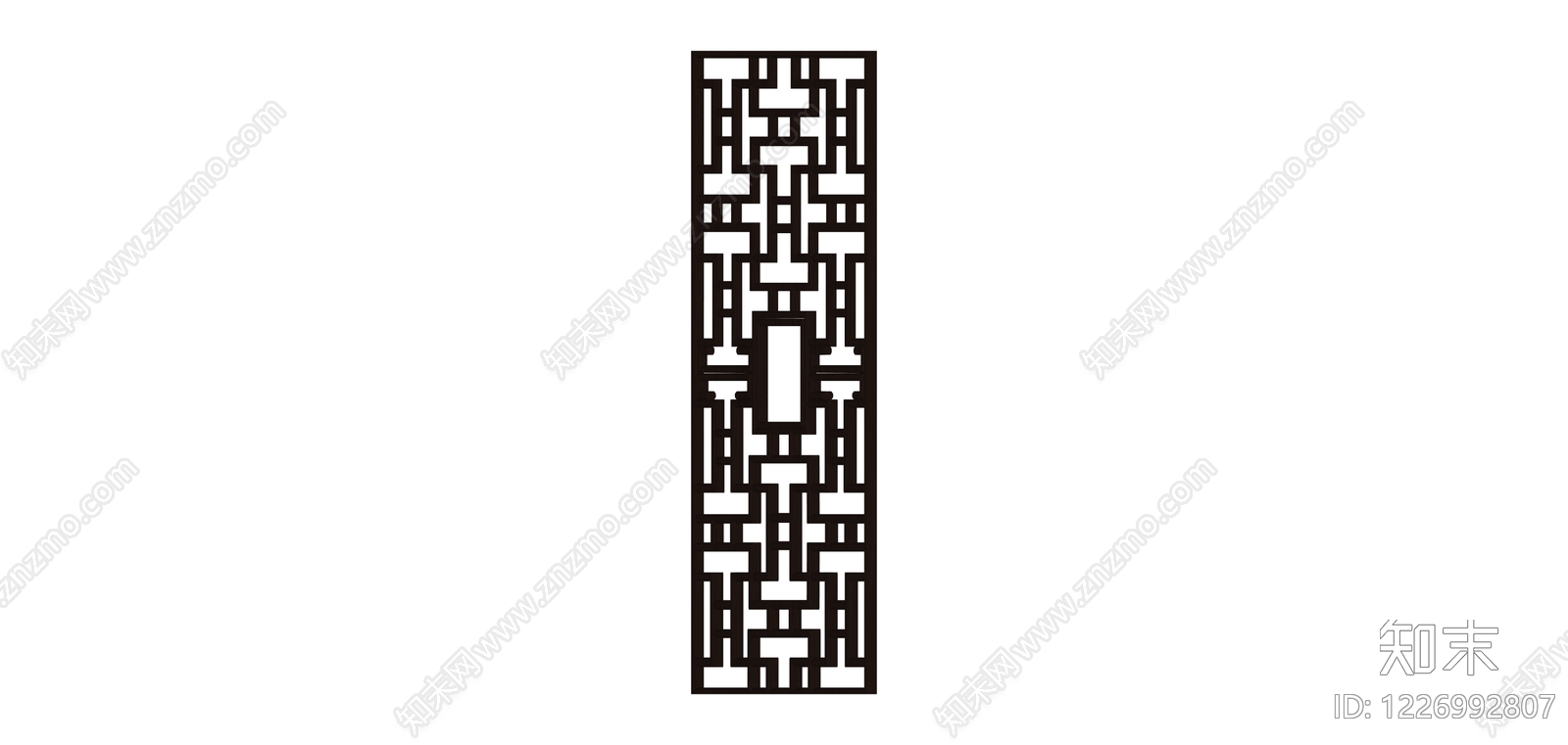 中式镂空雕花隔断SU模型下载【ID:1226992807】