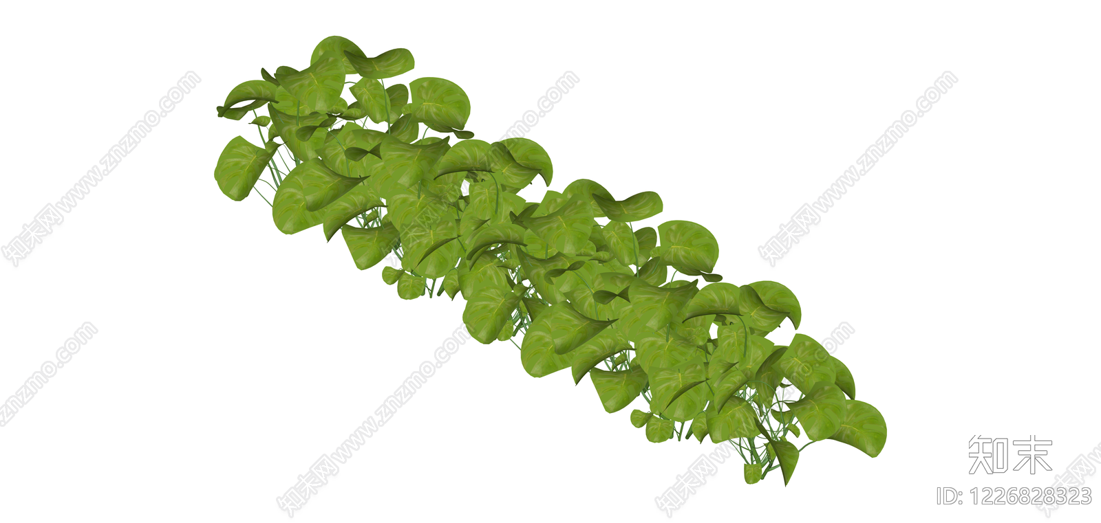 圆形丛生绿植灌木SU模型下载【ID:1226828323】