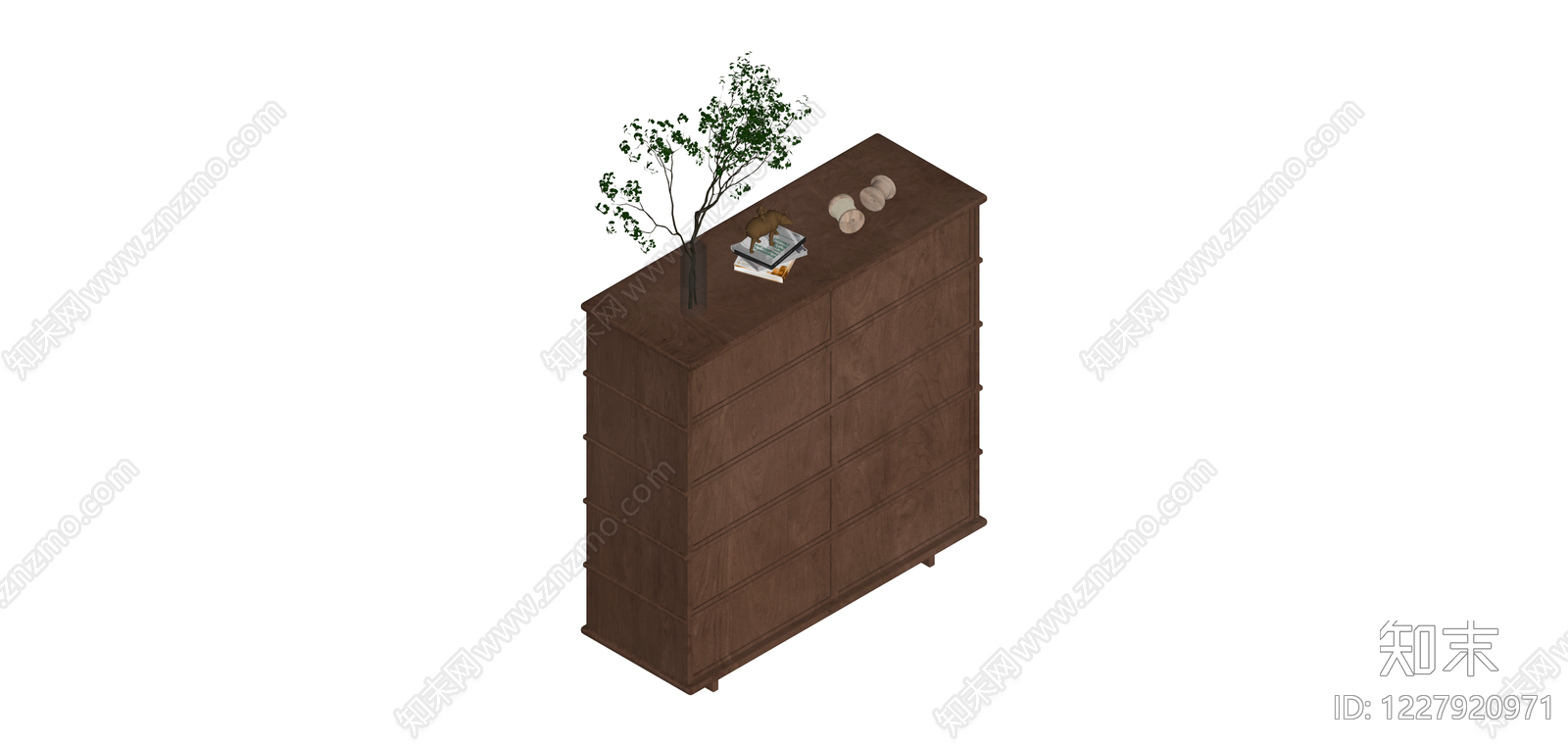 多斗储物柜组合体SU模型下载【ID:1227920971】