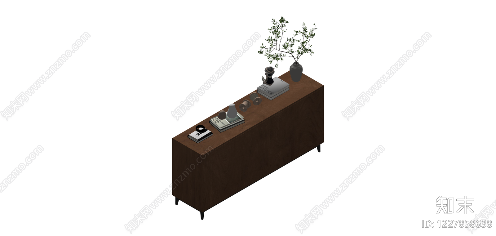 实木储物柜SU模型下载【ID:1227858638】