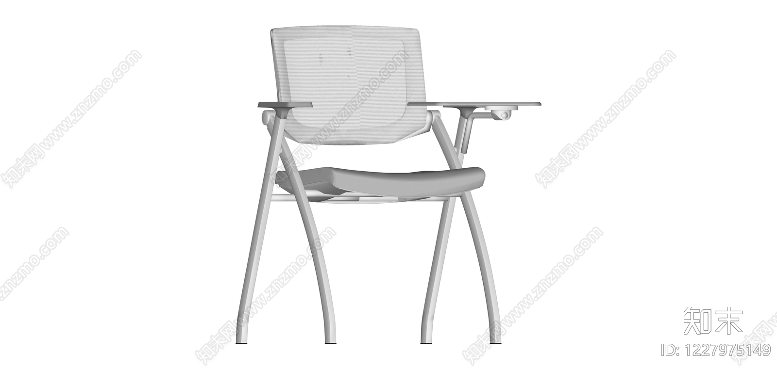 带写字板办公椅SU模型下载【ID:1227975149】