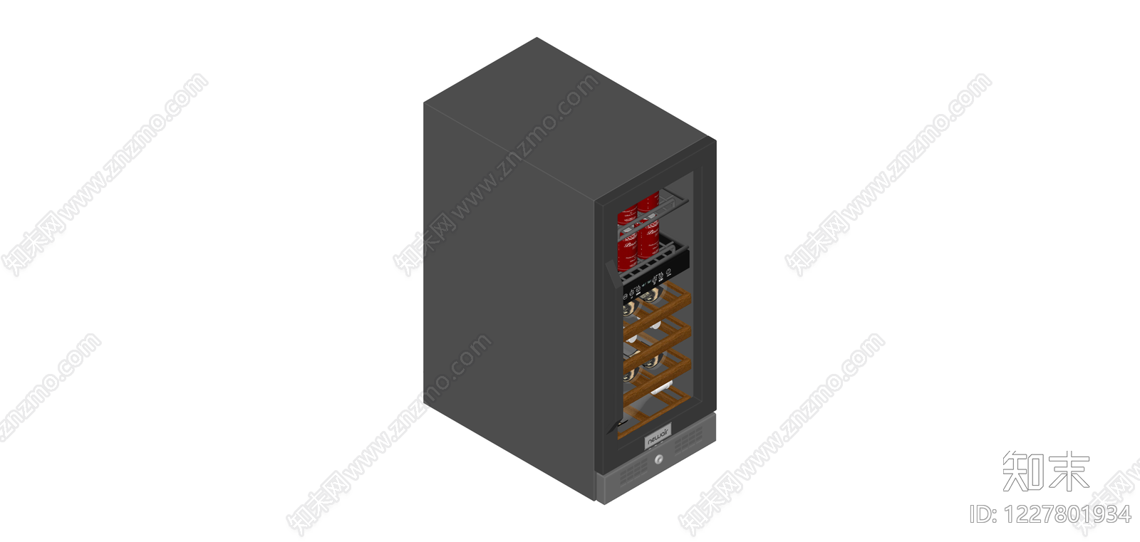 双温区酒柜SU模型下载【ID:1227801934】