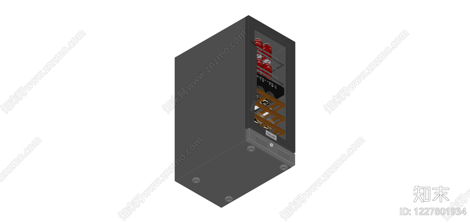 双温区酒柜SU模型下载【ID:1227801934】