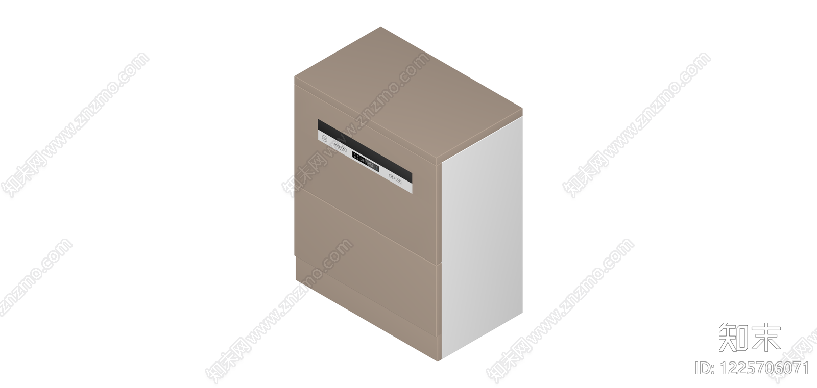 双门冰箱模型SU模型下载【ID:1225706071】