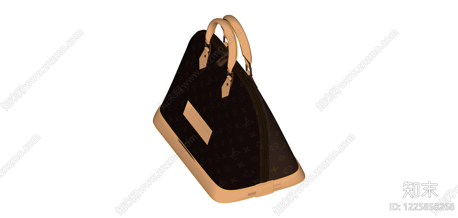 LV速写包手袋SU模型下载【ID:1225858268】