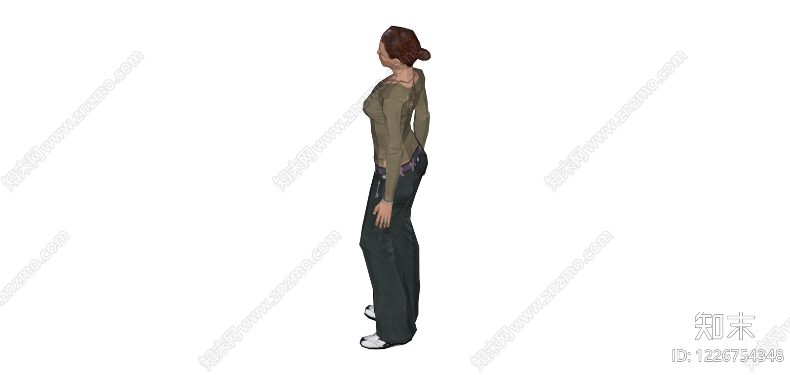 女性人物全身模型SU模型下载【ID:1226754348】