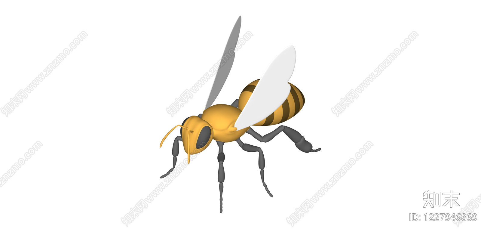 3D卡通蜜蜂模型SU模型下载【ID:1227946869】
