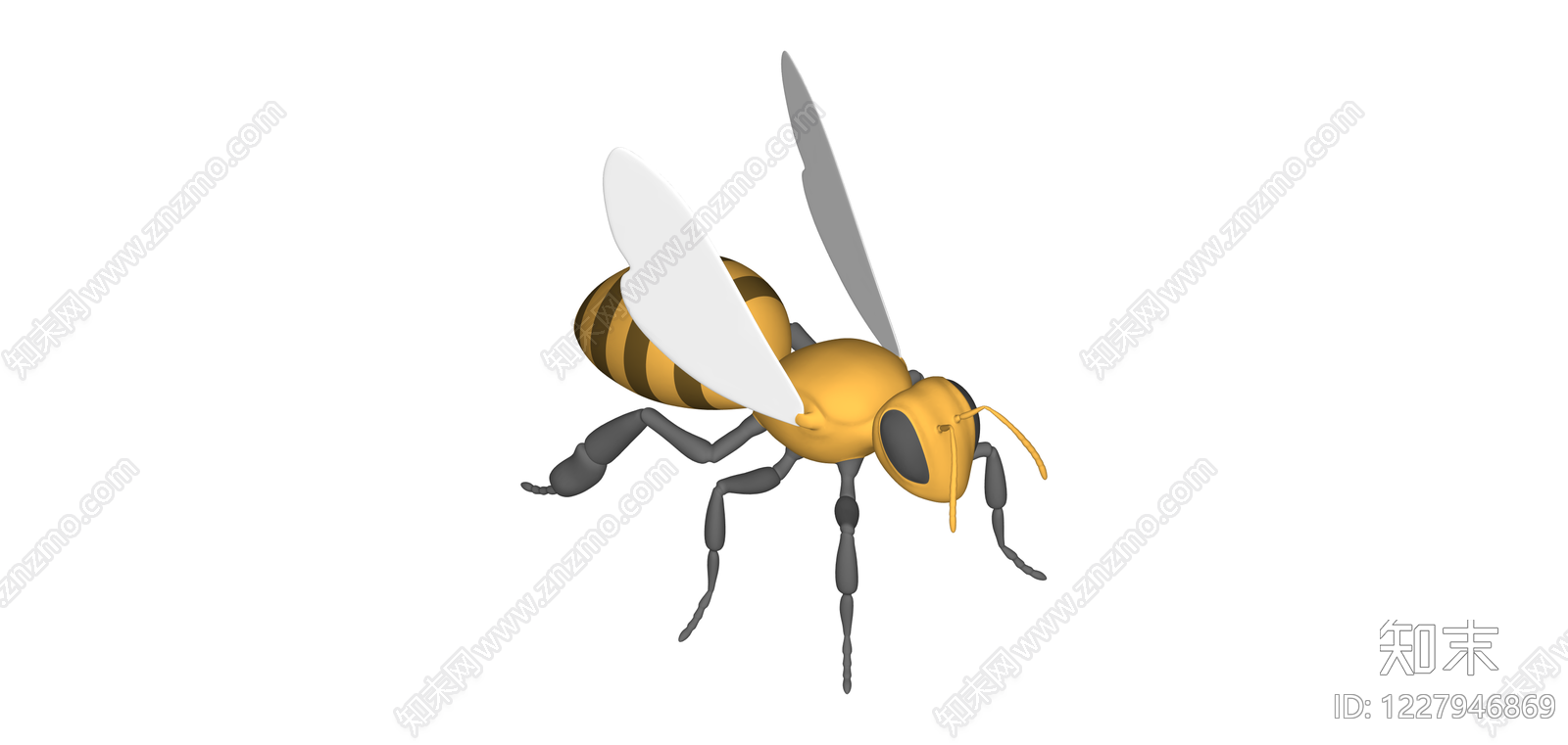 3D卡通蜜蜂模型SU模型下载【ID:1227946869】