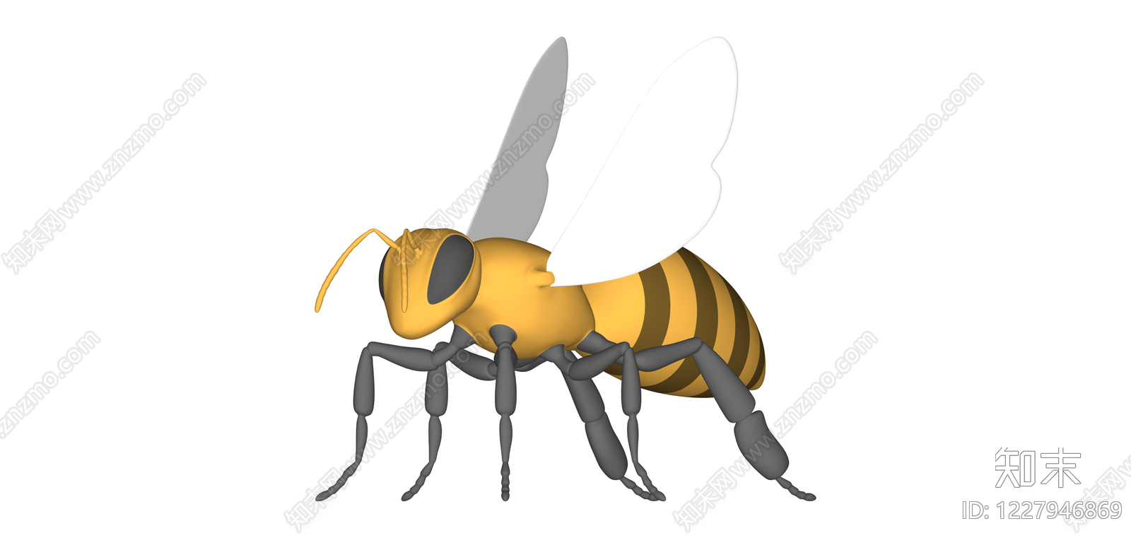 3D卡通蜜蜂模型SU模型下载【ID:1227946869】