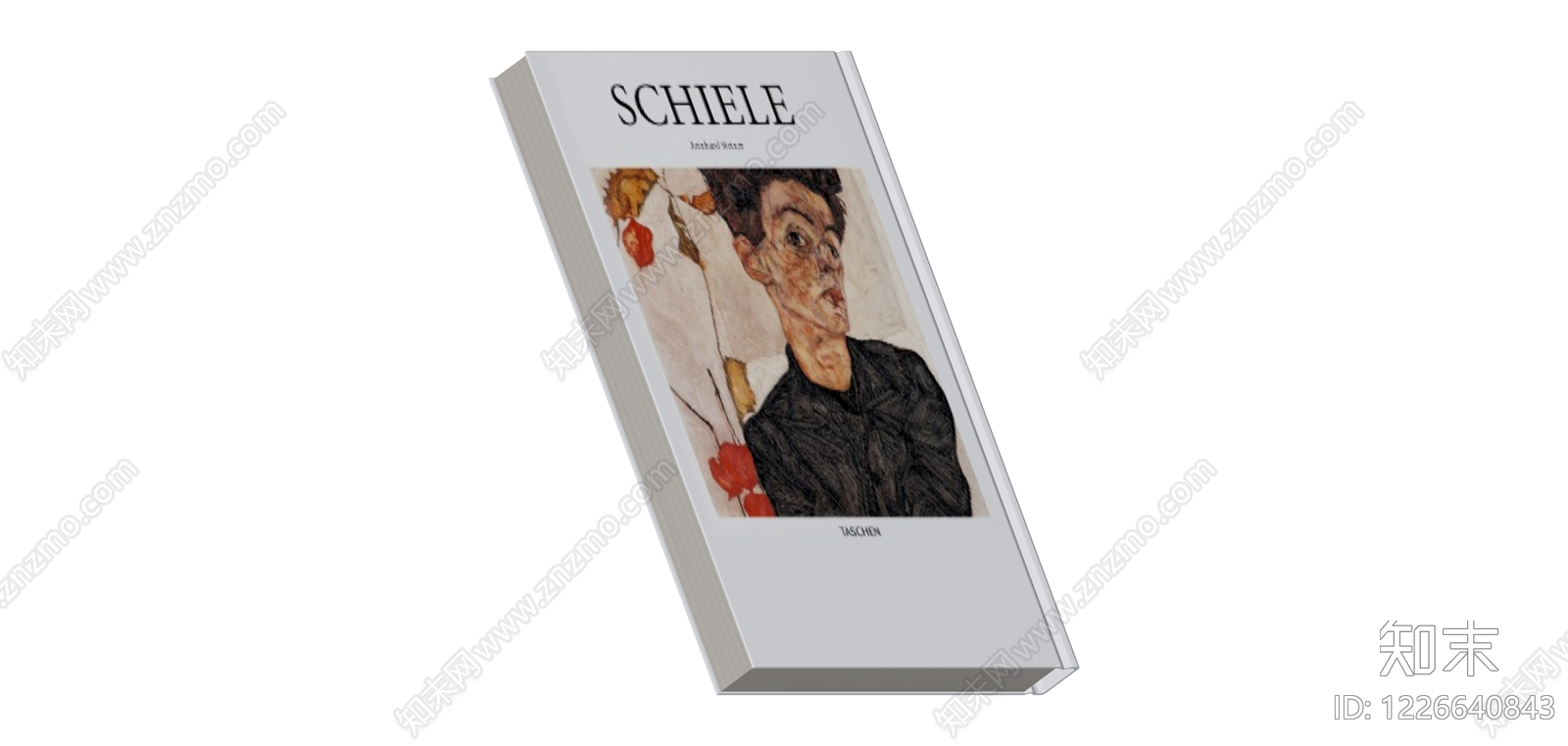 Schiele书籍立体模型SU模型下载【ID:1226640843】