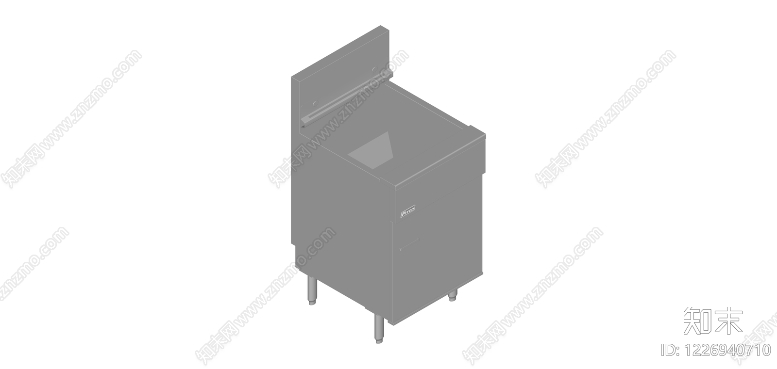 商用双缸炸炉SU模型下载【ID:1226940710】