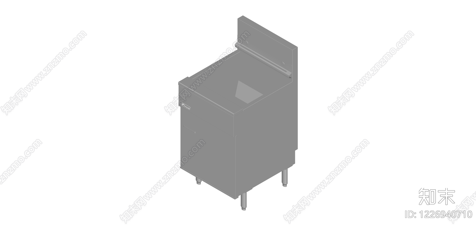 商用双缸炸炉SU模型下载【ID:1226940710】