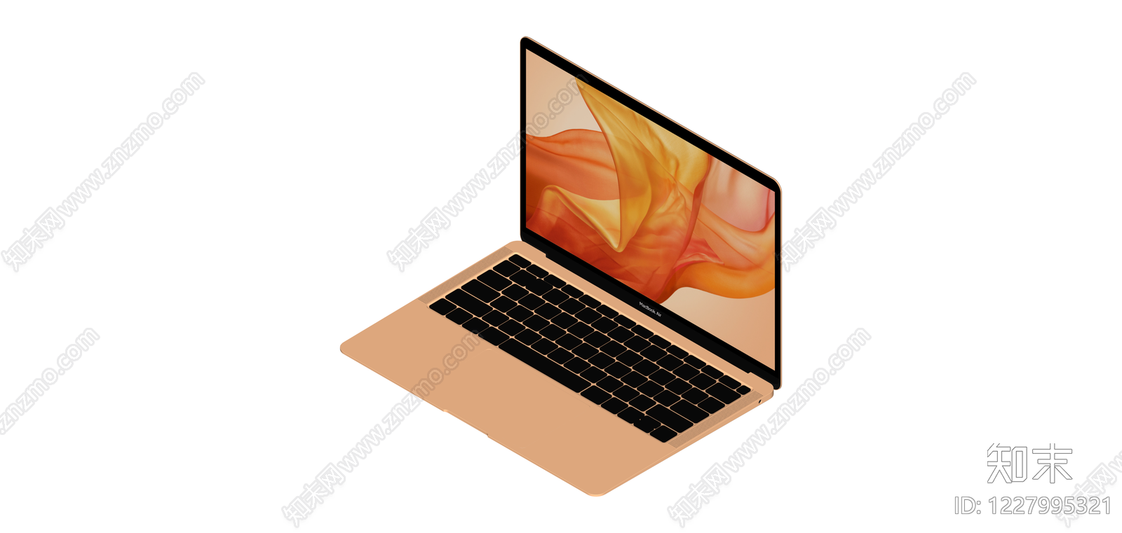 金色MacBookSU模型下载【ID:1227995321】